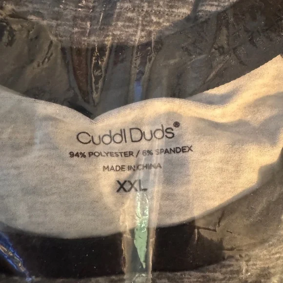 Cuddl Duds Men's gray sleep set - Picture 3 of 4